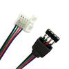 5PCS 4Pin LED Cable Male Female Connector RGB Adapter Wire No Solder Connectors For SMD 5050 2835 LED Strip Wire PCB Ribbon 10mm