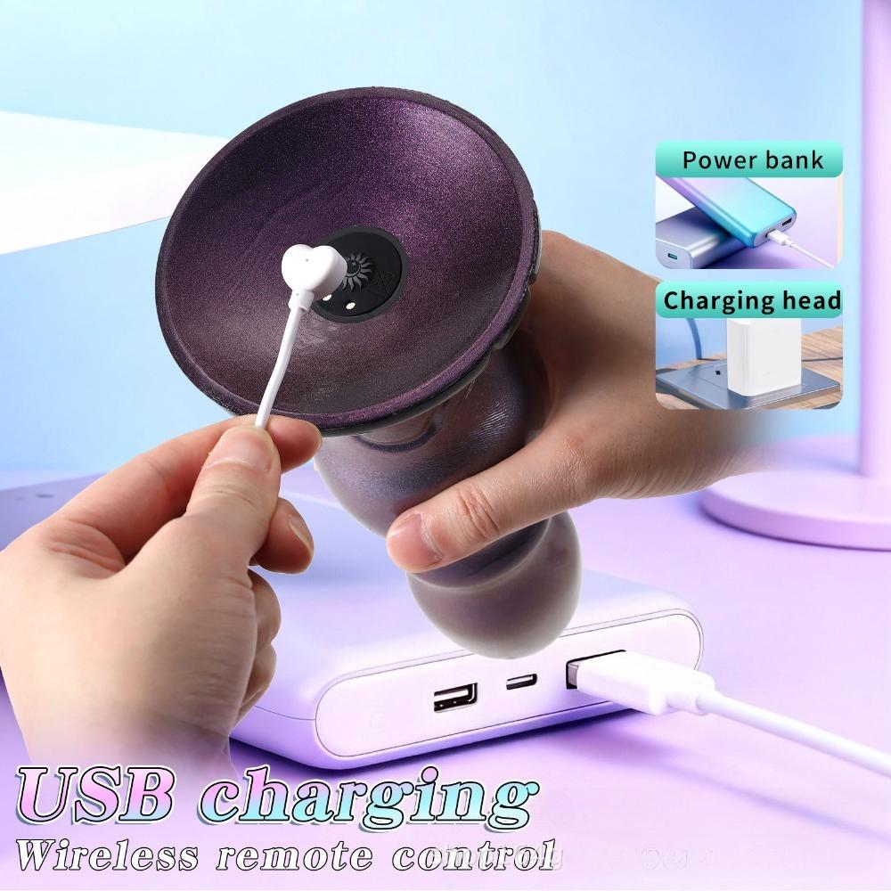 Realistic Thrusting Vibrator for Women - Silicone Dildo & Anal Plug, Remote Control, G-Spot & Dual Stimulation, Waterproof Adult Toy