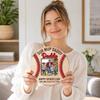 Wooden Baseball Themed Photo Frame Tabletop Display We Hit A Home Run With You Daddy Personalized Father's Day Gift Keepsake 12 7cm