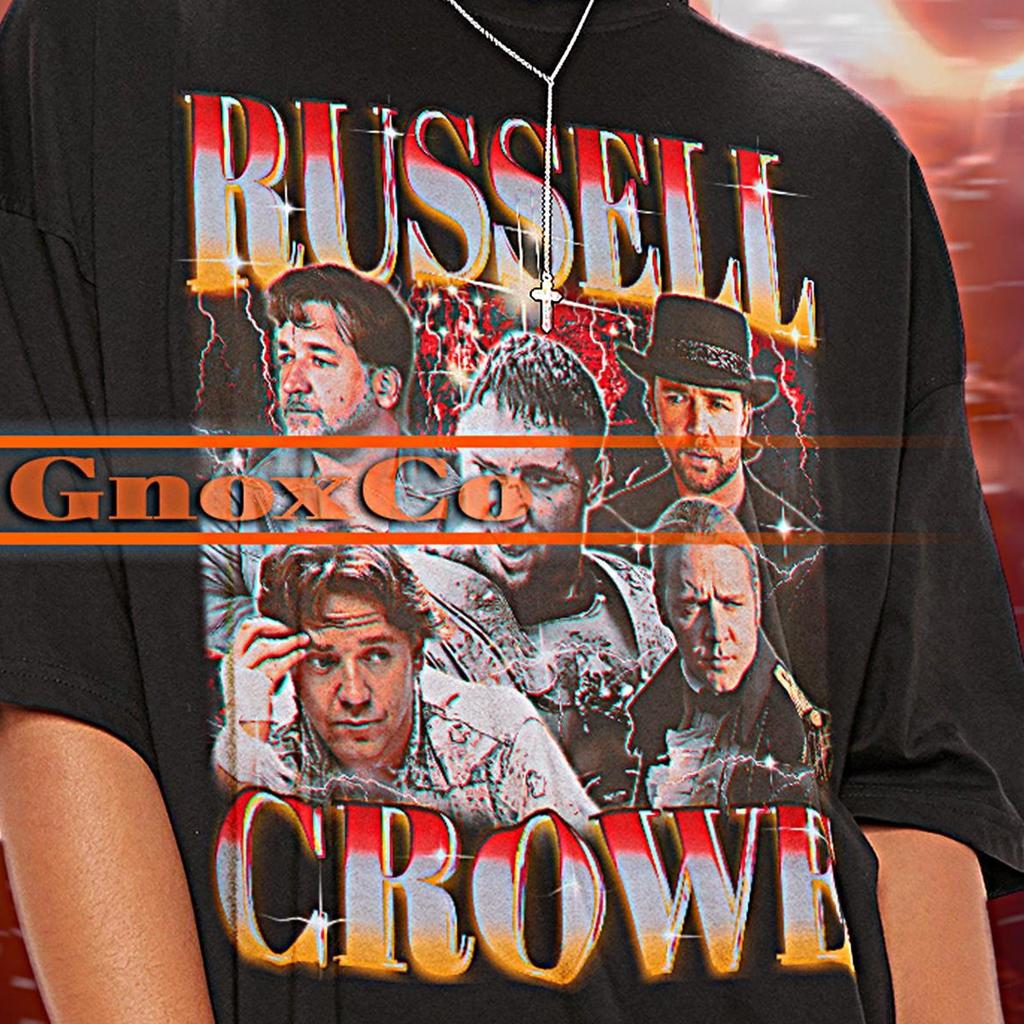 RUSSELL CROWE Vintage Shirt, Russell Crowe Tshirt, Russell Crowe Homage Tees, Russell Crowe Retro 90s Sweater, Russell Crowe Shirt #SAF