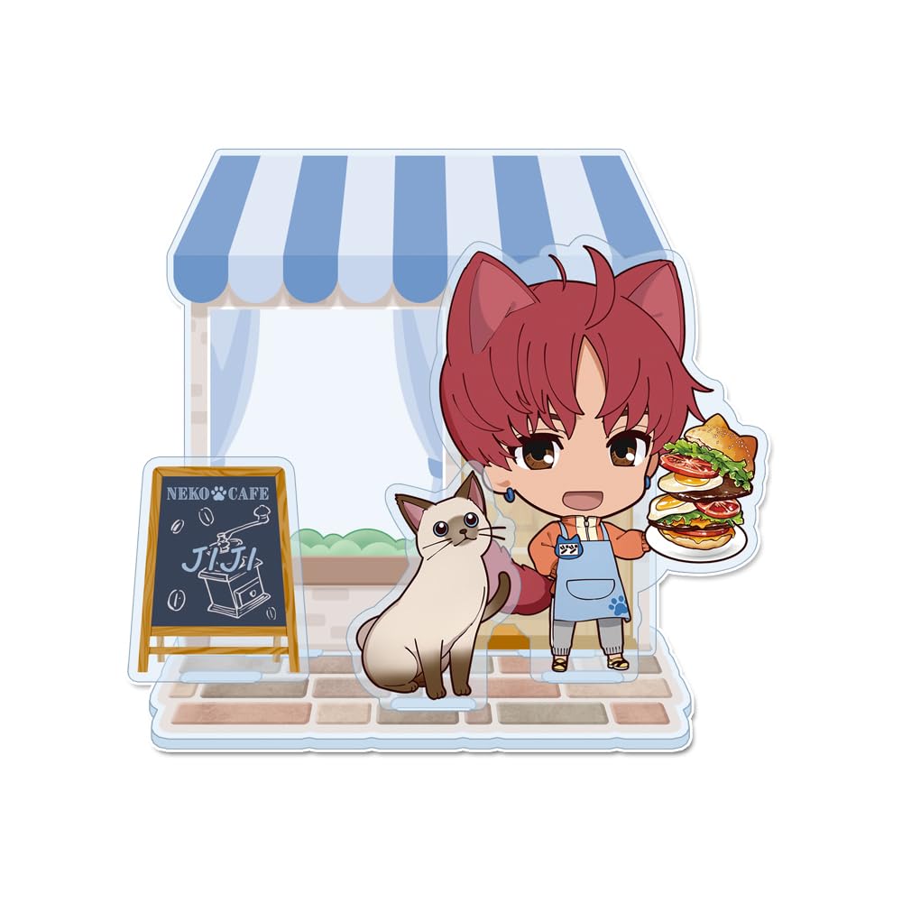 

TV Anime Dandadan Jiji Puchichoco Mini Acrylic Diorama Cat Cafe