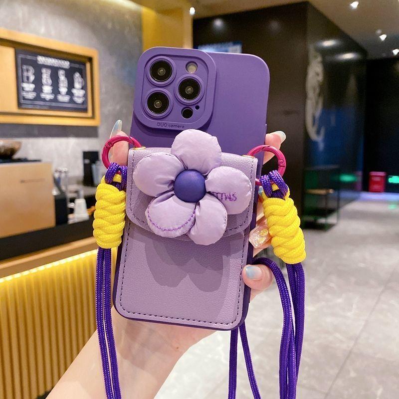 Trendy Back Cover Phone Case With Lanyard For Iphone 15 16 17 Pro Max