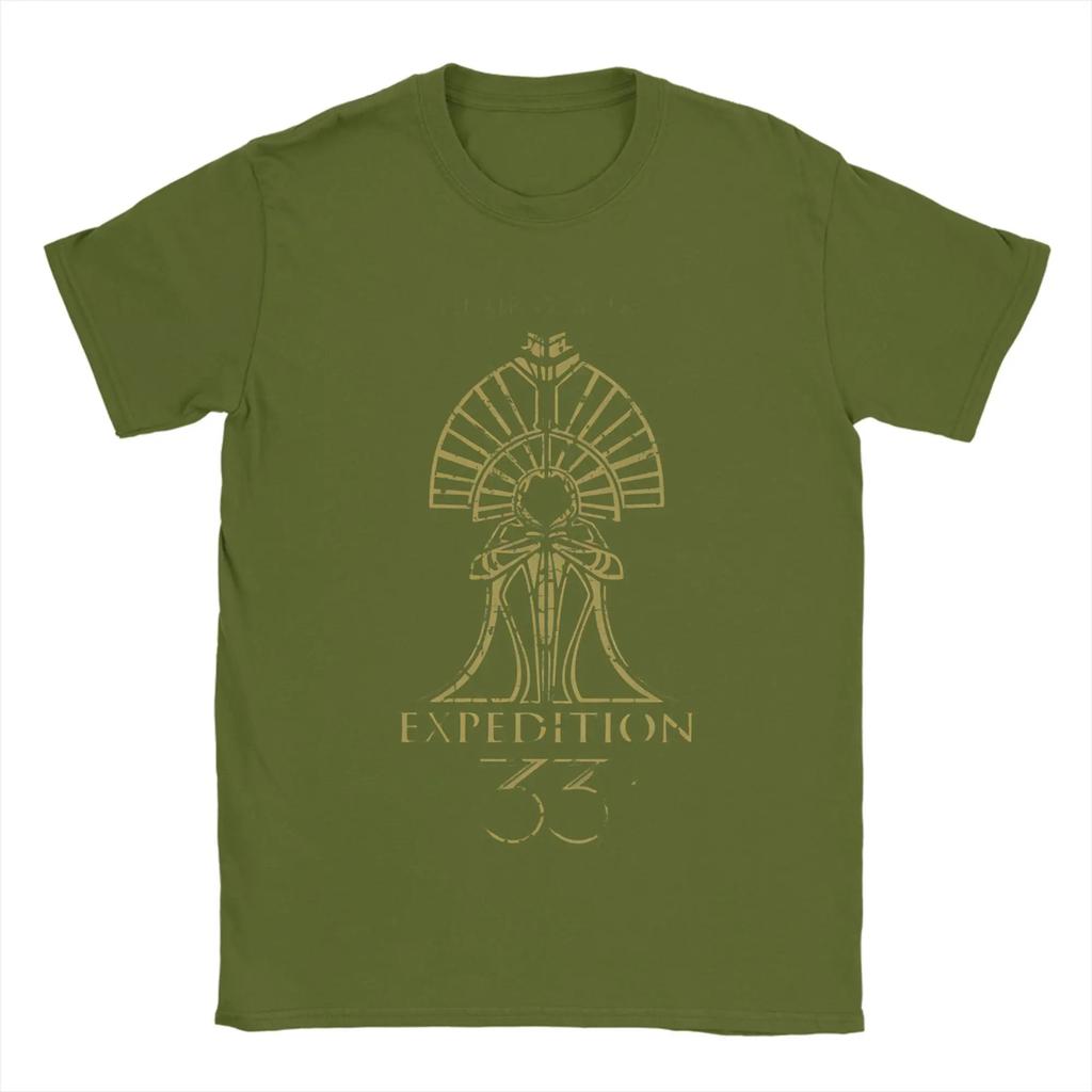 Clair Obscur Expedition 33 The Paintress Men's T Shirts Creative Tees Short Sleeve Round Neck T-Shirt Pure Cotton Clothing