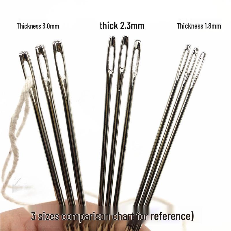 Extra Large Burlap Knitting & Sewing Needle - Thick, Extended, Big Eye Design