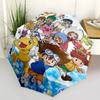 1 Stück Digimon Adventure Outdoor-Regenschirm - Automatisches Öffnen/Schließen, Tragbares 3-fach faltbares Design mit 8-rippigem Eisenrahmen - Perfektes Geschenk für Fans, Reisende,