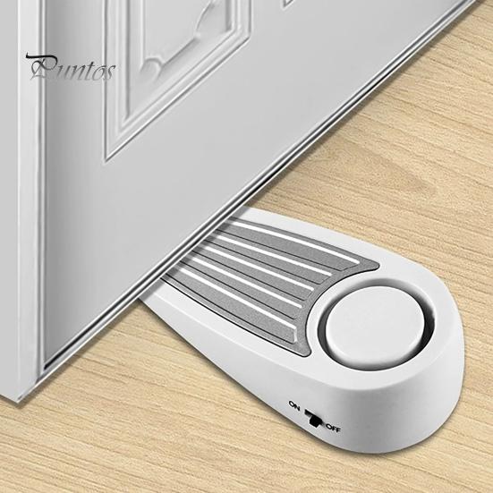 Door Stopper Alarm with Portable Lock 125dB Anti-slip Front Door Protection Rubber Security Door Wedge for Home Travel