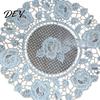 Vintage Floral Doilies for Tea Trays White Lace Doily, Elegant Retro Placemat, Embroidered Table Breathable Polyester Mats Mat, Rectangular Round Oval