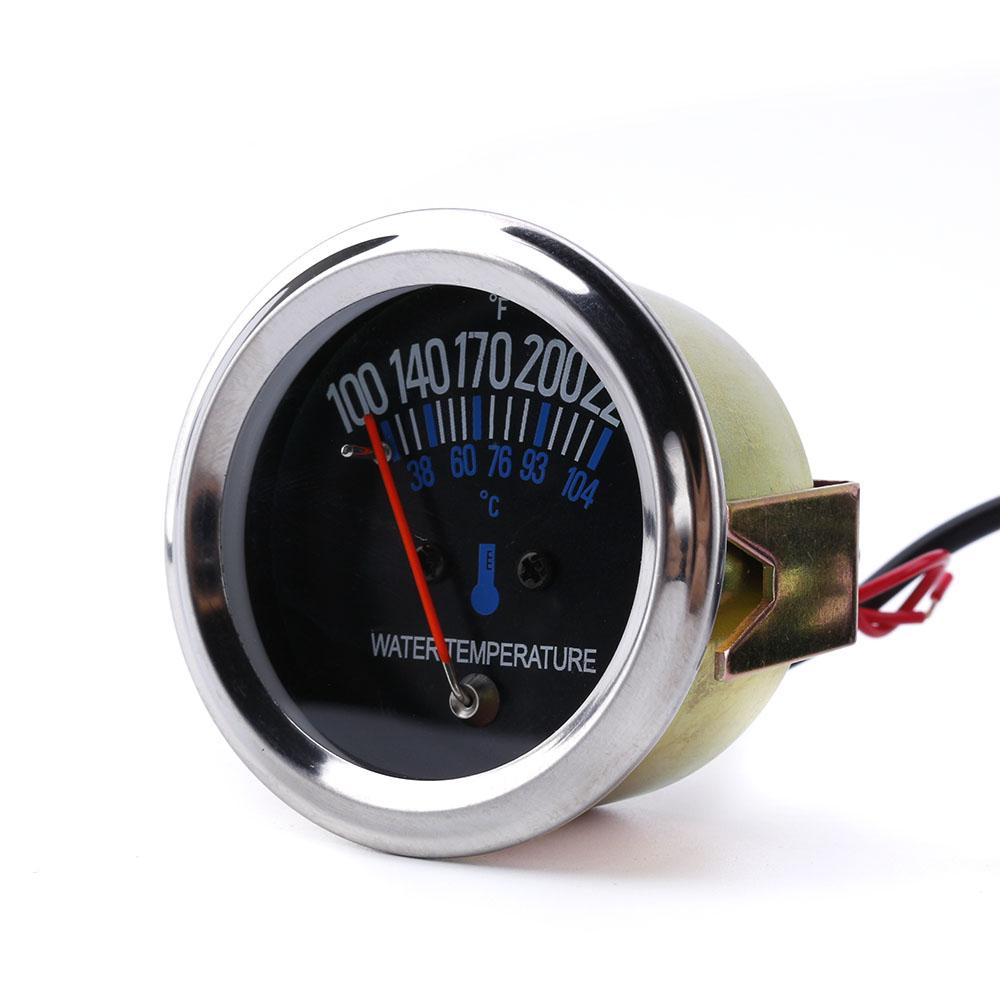 2inch 52mm Electrical Mechanical Car 12V DC Water temp Temperature Gauge Black Face Fahrenheit Water Temp meter