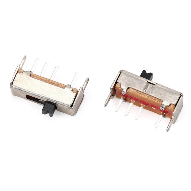 10Pcs Ss13D07Vg2 4 Pins 3 Position 1P3T Toggle Switch Double Vertical Sliding Switch Handle Length 2Mm Bracket