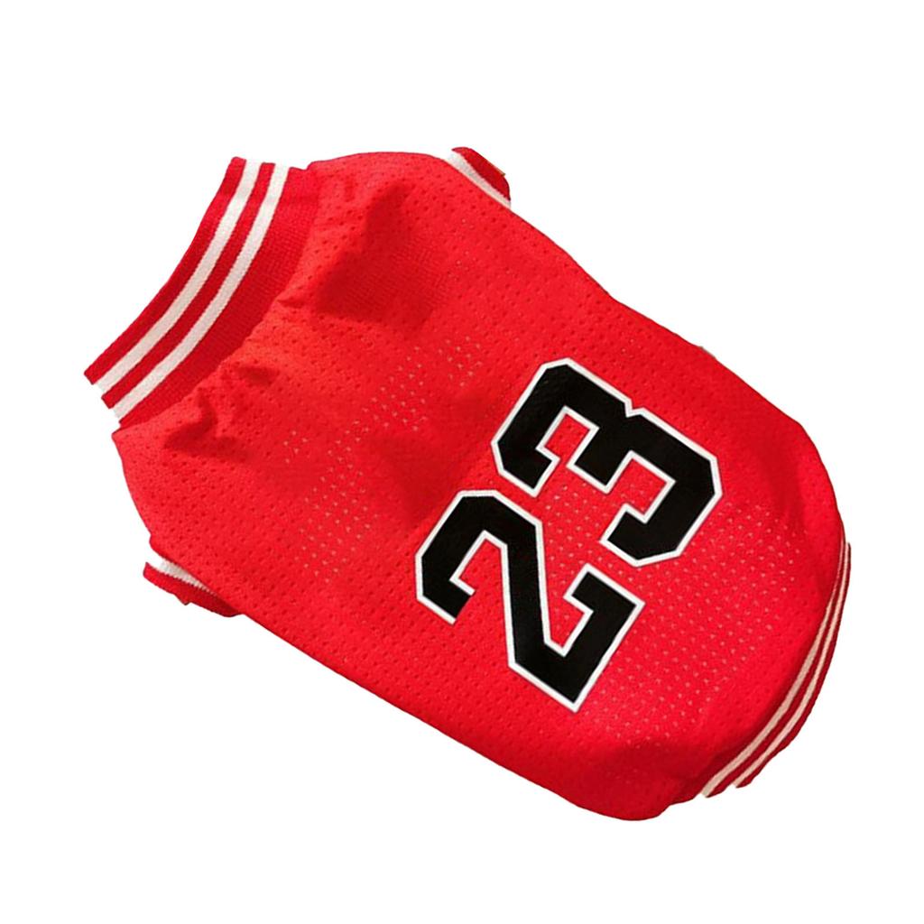 Dog Shirts Comfortable Breathable Printed Dog Vest Pet Clothes for Outdoor Training Camping Red XXL