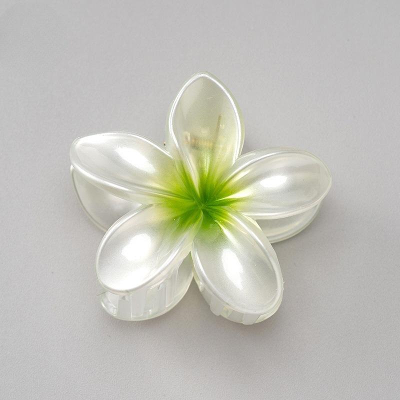 8CM Acrylic Fashion Hair Claws Headwear Accessories Gradient Flower Hair Clip Women Large Flower Hair Claws Crab Clamp Barrettes