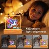 Solid Wood Base Acrylic USB Night Light - Creative Children's Gift Table Lamp