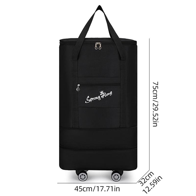 Universal Wheel Luggage Bag Can Carry a Travel Bag with Large capacity and Double-layer Expansion Storage Folding Hand Luggage Bag