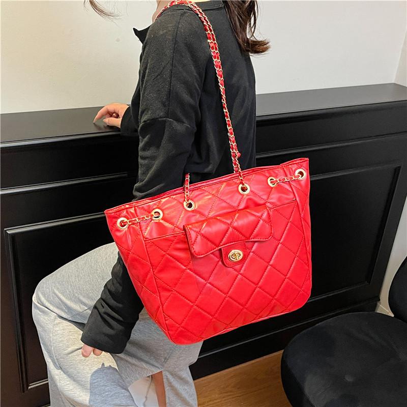 Niche Design Rhombus Chain Bag 2025 New Fashion Morning Eight Commuter Child and Mother Bag Single Shoulder Oblique Span Bag Women's Tide