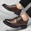 Fashion Comfy Male Derby Footwear Wedding Formal Oxfords Shoes Business Casual Office Shoes for Men Classic Pointy Men's Business Shoes