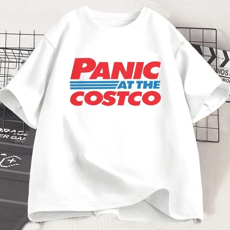Panic At The Costco Graphic T-shirts Costco Lovers Tee Fashion Women T Shirt Streetwear Tshirt Women Clothing Tee