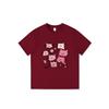 Guochao American pure cotton short-sleeved t-shirt women's new design sense niche loose large size fat mm cartoon top