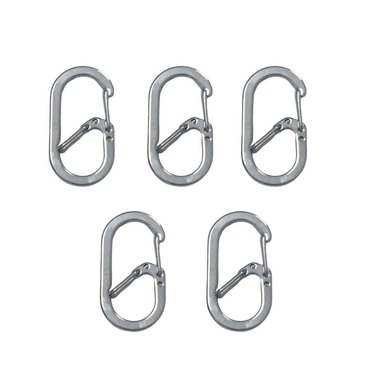 

Heavy Type Stainless Steel G Shape Carabiner Clip Quickly Release Fastener Clip for Outdoor Camping Hiking 36mm