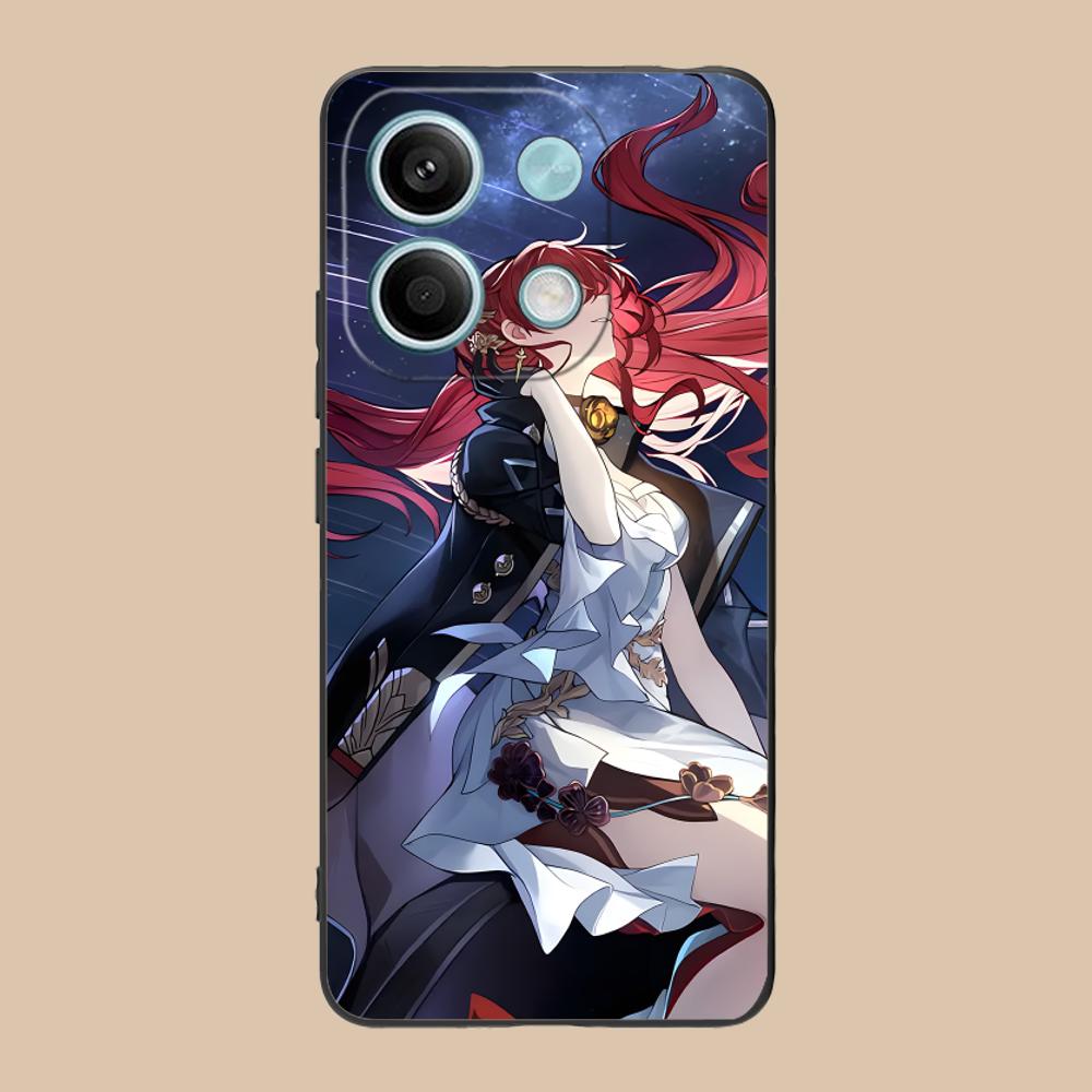 HSR Himeko Matte TPU Mobile Phone Case for Xiaomi 15 14 13 12 Mi 11 T Ultra Lite Pro S X 5G Colorful Printing Cover