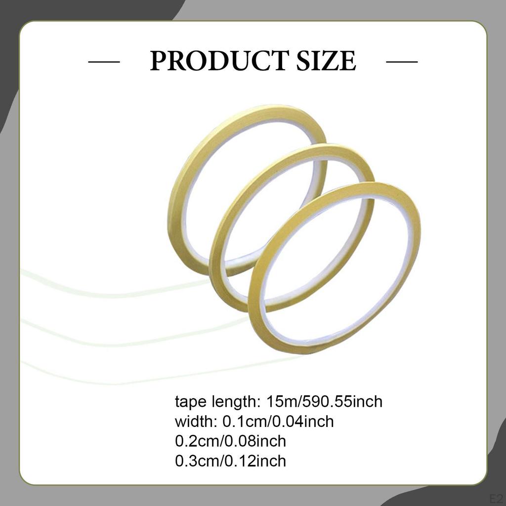 Model Curves Fine Line Masking Tapes for Painting No Residue DIY Lightweight 49 ft
