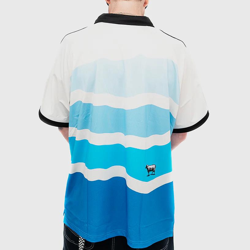 Adidas Originals X Black Sheep FW24 Sports Comfortable Short Sleeve Football Shirt Men Tops Blue JH3733
