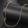EUEAVAN Basic Snake Chain Necklace For Woman Men Stainless Steel 80cm Adjustable Chains Jewelry Accessories Gift Wholesale