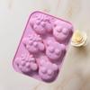 In Stock 6-Cavity Sheep Silicone Mold for Chocolate, Rice Cakes, Baking & Resin Casting