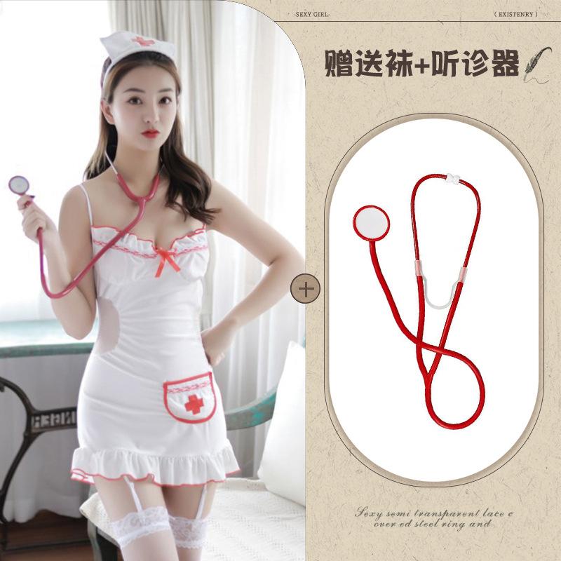 Sex underwear cosplay nurse uniform temptation halter suit cos hotel nurse outfit