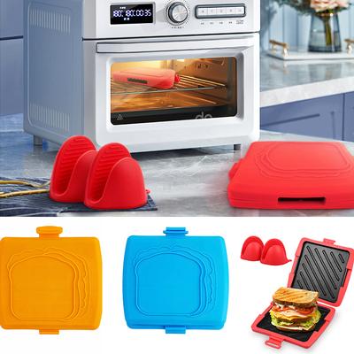 Microwave Sandwich Maker Nonstick Toastie Maker for Cooking Breakfast Bread Grilled Cheese Snacks Kitchen Toast Grilling Pan
