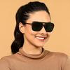 VINCENT CHASE EYEWEAR Od Lenskart | Šestihranné polarizované sluneční brýle s celoobvodovým okrajem|Pánské & Dámské | Vc S11745-C1