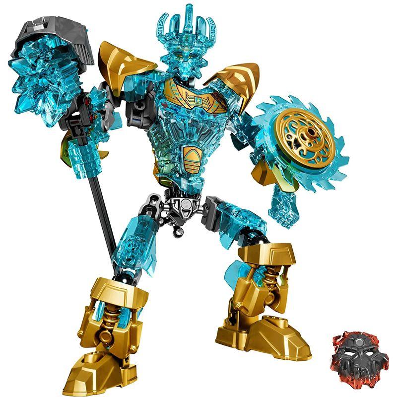 Nuovo Robot Mecha Combinabile Soldato Scheletrico Blocchi da Costruzione Guerriero Biochimico Maschera Dorata Giocattolo Ragazzo Regalo per le Feste dei Bambini
