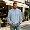 Men's Lined Crewneck Long Sleeve Sweatshirt Casual Loose Fit Pullover for Fall Winter