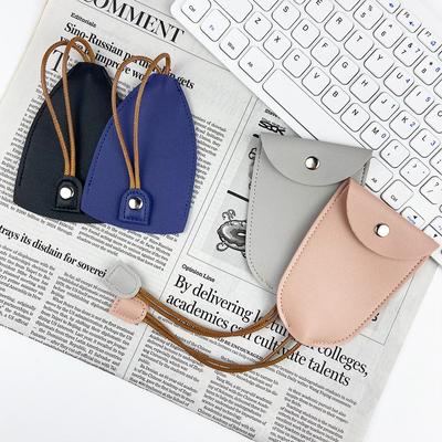 Portable Creative Simple Multifunction Car Keychain Wallet Soft Pu Leather Keys Organizer Holder Coin Purse Small Key Pouch