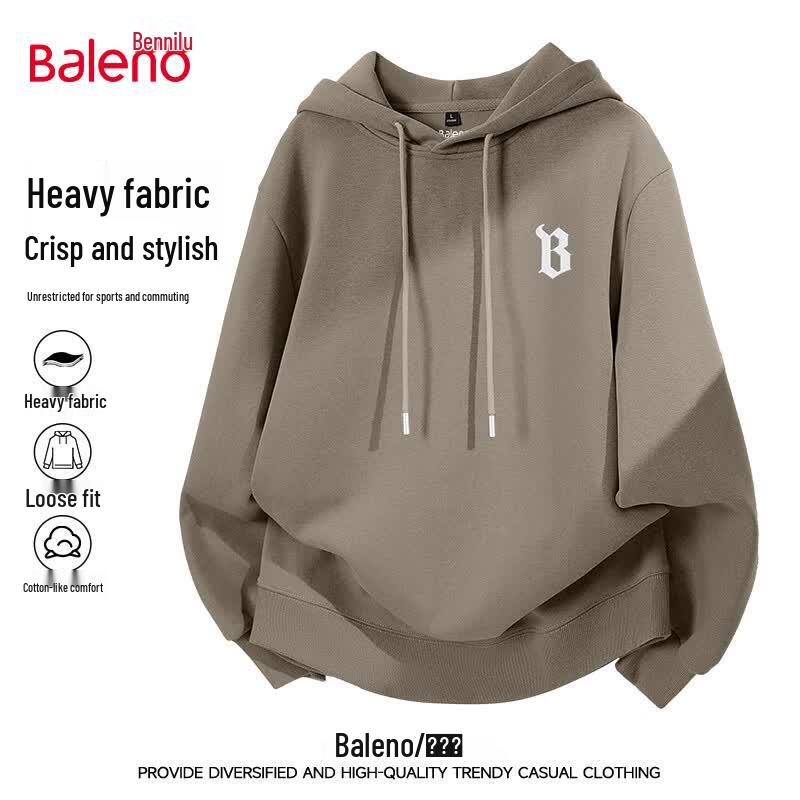 Baleno Men's JPBB Letter Print Hooded Sweatshirt