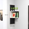 Punch-Free Corner Wall Shelf - Triangular Kitchen Bookshelf & Cabinet
