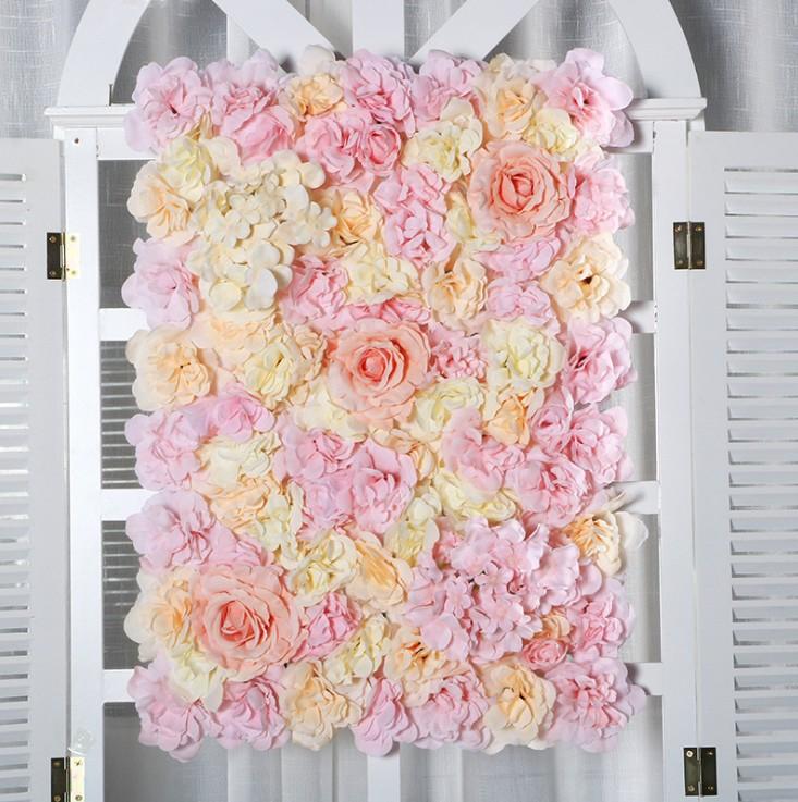 60X40CM Artificial Silk Rose Flower Wall Wedding Christmas Decoration Decorative Silk Hydrangea Wedding Decoration Backdrop
