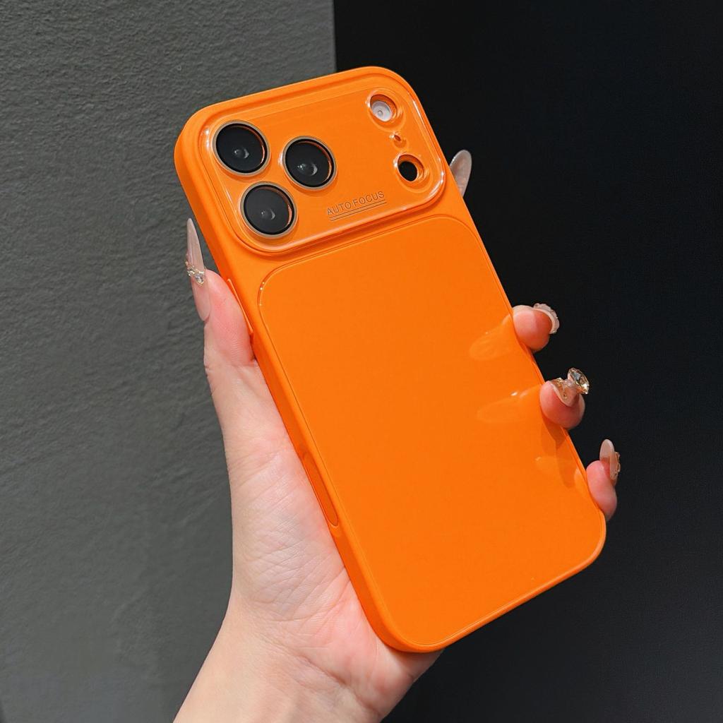 Applicable to Apple 17Promax mobile phone case, ice-feeling tempered glass iPhone16 seconds to increase the window all-inclusive hard case
