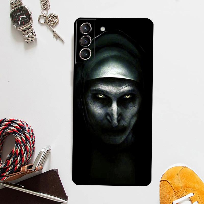 The Nun Valak Horror Case For Samsung Galaxy S24 S23 S22 Ultra Note 20 10 S8 S9 S10 Plus S20 FE S21 FE Cover