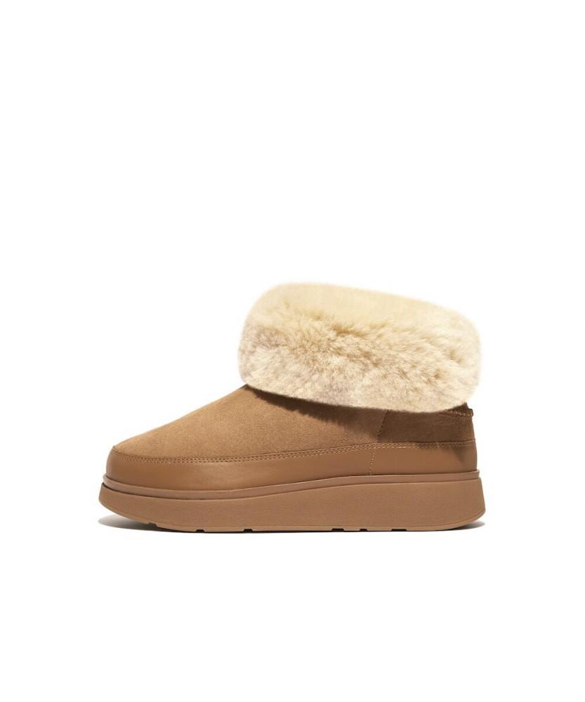Fitflop [Gen-Ff] Women'S Mini Double-Faced Shearling Boots - Desert Tan (Ft59K2B28B)