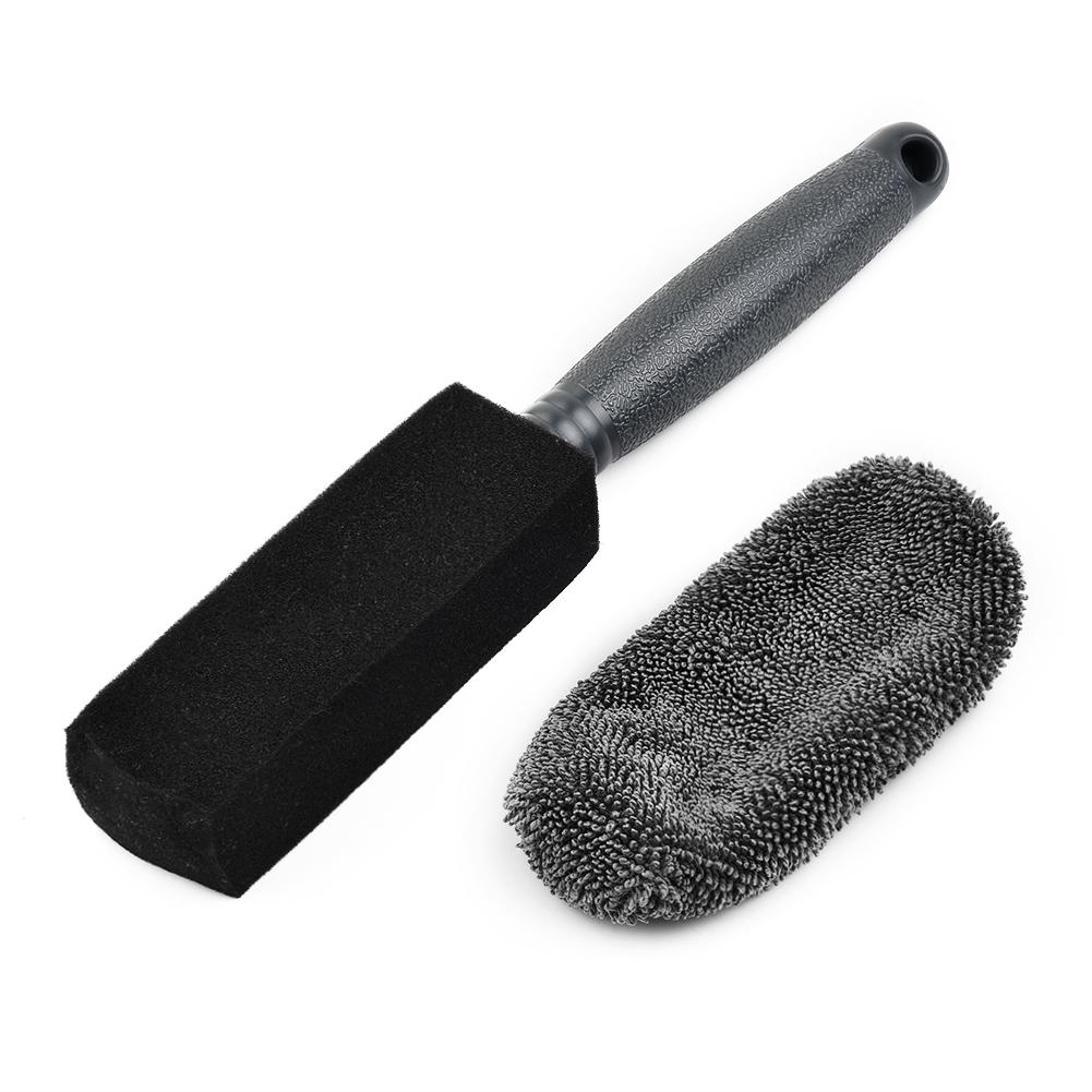 1pcs Wheel Cleaning Brush Black Bristle Clean Cleaner