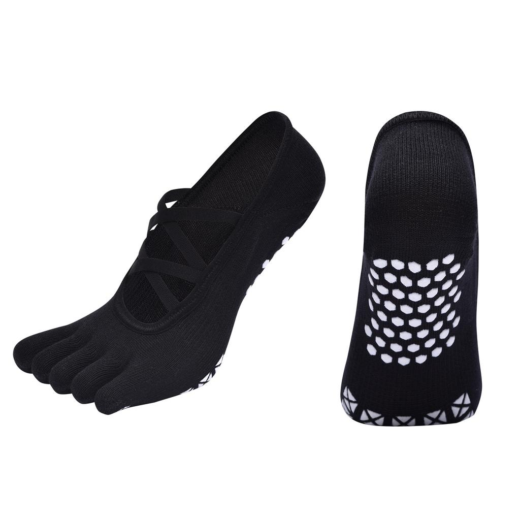 Multi Styles Black Yoga Socks Anti-slip Pilates Socks Women Breathable Indoor Ballet Dance Trampoline Aerobics Sports Socks