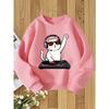 European sizes Kids' Round Neck Sweatshirt with Fashionable Print, a Versatile Top