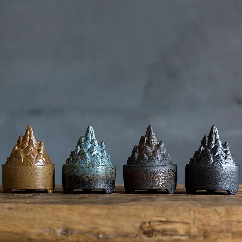 Vintage Ceramic Wire Incense Burner Home Indoor Zen Incense Burner Agarwood Sandalwood Burner Tibetan Incense Holder