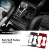 Real Soft Carbon Fiber Sticker For Ford Focus MK4/Focus ST 2024 2025 LHD RHD Car Gear Shift Frame Panel