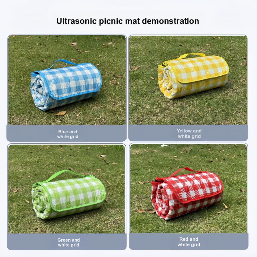 Waterproof Insulated Ultrasonic Picnic Mat Camping Tent Ground Mat Outdoor Lounger Mat Custom