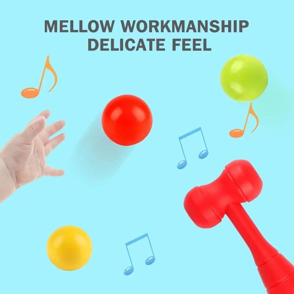 Stacking Balls Hammer Knocking Toy Finger Skill Kids Pounding Hammers  Interactive Toys