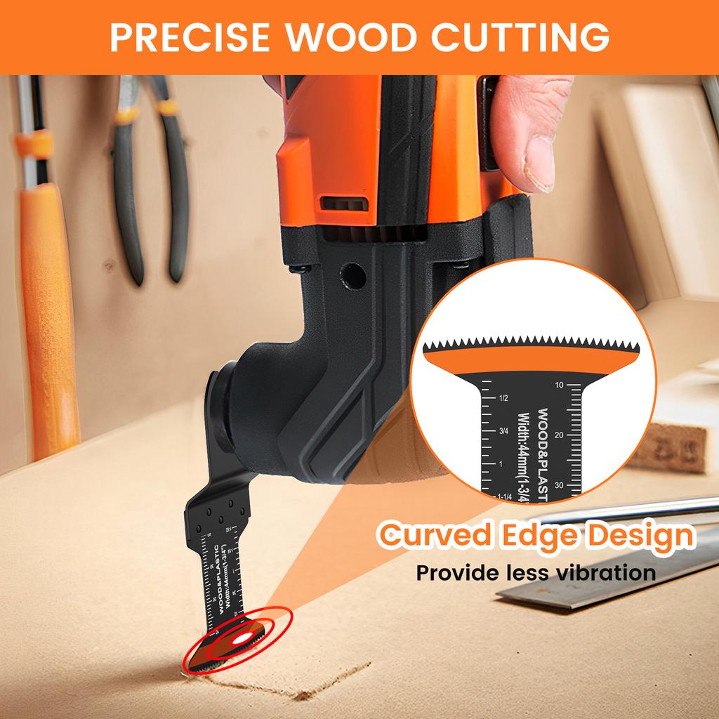 10/50Pcs Oscillating Saw Blades 44MM Multitool Blades Sharp Oscillating Saw Blades Fast Cutting Wood PVC Cutter Saw Blades