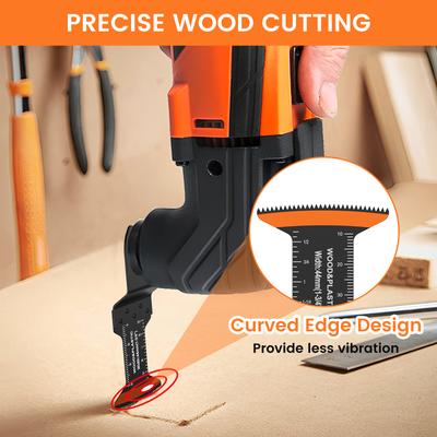 Oscillating Multi Blade High Carbon Steel 44MM Curved Saw Blade Multifunctional Swing Multi Blade Fast Cutting Universal Blade