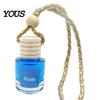Compact Car Air Diffuser Hanging Aromatherapy, Glass Bottle with Volatile Wooden Stopper Diffuser, Portable Perfume Essential Oil Freshener
