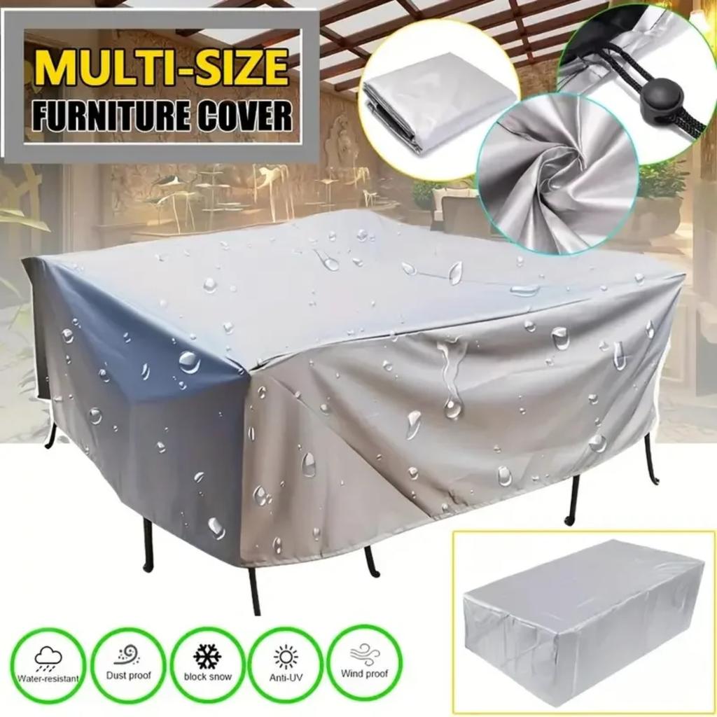 240 Sizes of Patio Furniture Covers, Table and Chair Covers, Waterproof, Dustproof, UV-proof 210D Oxford Cloth Protective Cover